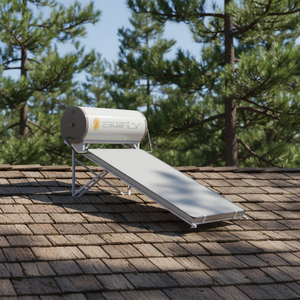 Chauffe-eau solaire à plaque plate haute pression 300L <span class=keywords><strong>avec</strong></span> réservoir émaillé à panneau plat Chaudière solaire - Product Image 1