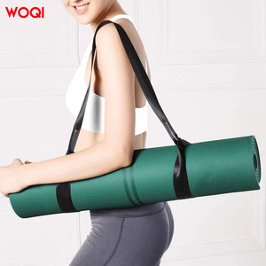 Tapis de yoga Woqi, épaisseur 3 mm, matériau TPE, vert paon, rectangle, tapis d'exercice de fitness - Product Image 4