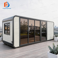 Casa Cápsula Prefabricada Modular Inteligente y Transpirable Personalizable Tipo Apple Cabin con Panel Sándwich en Contenedor de Envío de 40 pies