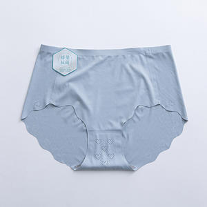 <span class=keywords><strong>Culotte</strong></span> d'été fine, respirante, une pièce, douce et confortable, sans coutures, pour femmes, sous-vêtements en soie glacée, <span class=keywords><strong>culotte</strong></span> ondulée bon marché - Product Image 5