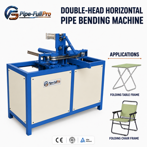 Fence Railing Pipe Bending Machine Double Head Steel Tube Bender for Balcony Handrail Gate Guardrail Security Barrier Metal - Product Image 1
