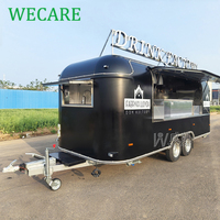 Wecare Bar mobile Concession Burger Van Commercial Traiteur Remorque alimentaire Usa Standard Fast Food Truck Restaurant entièrement équipé