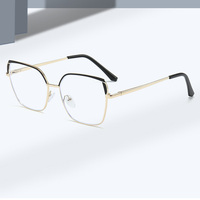 DL LUNETTES rectangle lunettes grande monture en métal lunettes anti lumière bleue lunettes de lecture tendance 2024