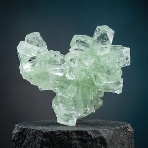Cristal de Apofilita Verde Natural, Clúster de Minerales, Espécimen de Cristal Premium para Coleccionistas de Minerales, Decoración de Interiores - Product Image 1