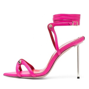 Wide Fit Custom Women Large Size 45 Dress Stiletto Pointy Toe Sandals High Metal Slim Heels Outdoor <b>Shoes</b> Party Pumps - Product Image 2