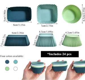 Household DIY <b>Bake</b> Bread Muffin Cakes Baking Set Silicone Baking Mold Non-Stick Cup Cake Moulds Air Fryer <b>Oven</b> - Product Image 2