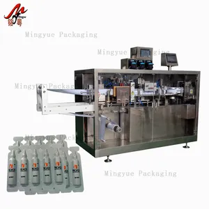 automatic small dosing single use essence oil nutrient solution plastic ampoule filling equipment blowing and sealing machine