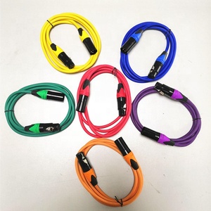 Venta al por mayor, enchufe xlr colorido 3 P macho a conector xlr, <span class=keywords><strong>cable</strong></span> XLR equilibrado hembra de 3 pines - Product Image 2
