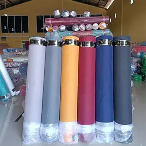 Microfibre 100% polyester maison textile literie tissu teint polyester blanc tissu paquet en rouleau ou en balle