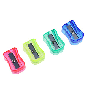 Bền trường bút chì mài cho trẻ em đầy màu sắc trong suốt lỗ duy nhất nhựa bút chì mài cho bán buôn - Product Image 2