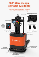 Forklift Robot Tanpa Awak Reeman Rhion 1500kg 2.5M Lift dengan LiDAR 60M untuk Otomatisasi Penanganan Material Pabrik