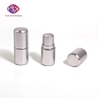 Yueshunxing Tube vide rond argenté de 6g pour stick solide (crème solaire, baume, déodorant, rouge à lèvres)