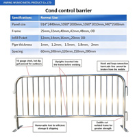 Barrière de sécurité en acier inoxydable de 1,5 m de haut avec cordons pour musées, poteaux de guidage pour contrôle des foules, clôture de barrière de sécurité