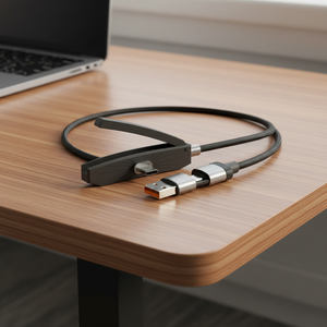 Cable de Carga Rápida de 240W con Soporte para Teléfono, Cable Trenzado de Nailon USB C Tipo C, Chip PD3.1 E-MARKER para iPhone 17, NUEVO 2026 - Product Image 5