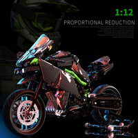 Ventes chaudes - Ensemble de briques de construction techniques H2R - Jouets de construction - Moto pour enfants - Cadeau