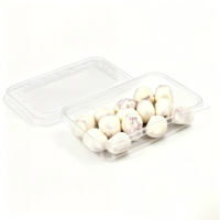Boîte à emporter en plastique transparente de qualité alimentaire sans BPA, emballage personnalisé en PET, couvercle à fermeture sécurisée, boîtes en plastique pour noix, pour mousse