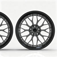 Jantes SUV en alliage d'aluminium forgé 2 pièces de 16 à 26 pouces, finition chromée, design multi-rayons, 5x114.3 5x120 PCD, neuves
