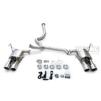 Sistema de Escape Trasero con Válvula Remota de Acero Inoxidable T304 para Subaru Impreza WRX GV GE Sedán 2.5T 2007-2014, Tubo de Alto Rendimiento