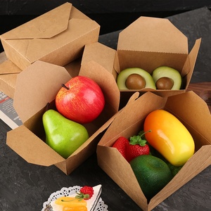Toutes les tailles petite quantité minimale de commande impression de <span class=keywords><strong>logo</strong></span> personnalisé meilleur prix bonne qualité fast food boîte de papier à emporter - Product Image 1