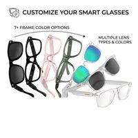Gafas Inteligentes con IA, Pantalla con Cámara, Audio Bluetooth, Traductor en Tiempo Real, Compatible con Película Inteligente para Vidrio