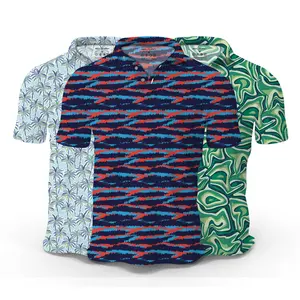 Wholesale High Quality Men Camisas Polo T Shirt Custom Logo Dry Fit Polyester Spandex Sports Fashion Golf Polo Shirts
