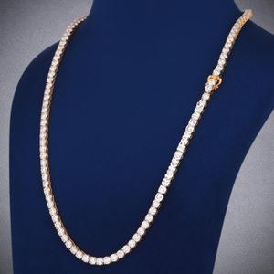 Collar de Plata de Ley 925 con Diamante Cultivado en Laboratorio, Cadena de Lujo, Joyería Fina Premium para Hombre y Mujer, Regalo de Boda Moderno y Elegante - Product Image 6