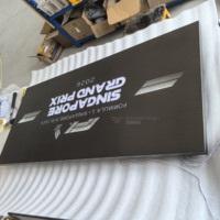 Enseigne rétroéclairée plaquée sous vide brossée, plaque métallique électroplaquée sur mesure de précision pour la décoration de bars et restaurants