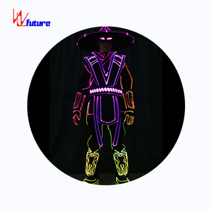 Costume de <span class=keywords><strong>danse</strong></span> LED programmable WL-0233, fibre optique, vêtements pour hommes, costumes d'opéra, costumes de chevalier, costumes de samouraï, costumes traditionnels chinois - Product Image 1