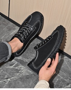 Chanclas para estudiantes, zapatos de hombre de talla grande, mocasines más vendidos, zapatos casuales para hombre, zapatos para caminar de caña baja - Product Image 5