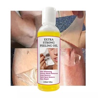 Huile exfoliante jaune extra forte pour éclaircir les coudes, les genoux, les mains, la mélanine, blanchir la peau foncée, huile exfoliante forte pour le visage