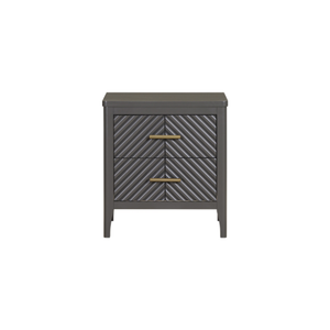 Contemporary Wooden <b>Bedside</b> <b>Table</b> with 2 Drawers Modern Nightstand Bedroom Furniture Storage Cabinet for Home Decor - Product Image 1