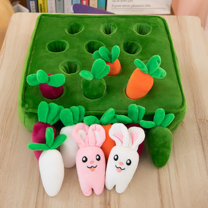 Juego de Peluches Creativos de Zanahoria para Jugar, Muñecos Educativos de Frutas para Niños, Regalo Interactivo para Bebés y Padres - Product Image 4