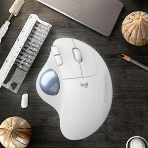 Pour <span class=keywords><strong>Logitech</strong></span> <span class=keywords><strong>Ergo</strong></span> <span class=keywords><strong>M575</strong></span> souris optique sans fil Trackball 5 boutons rvb rétro-éclairé ergonomique dessin professionnel Laser PC ordinateur portable - Product Image 2