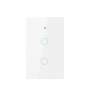 US AU Standard Wifi Smart home Electronic Touch Switch 1/2/3/4 Gang Work with Alexa and Google Home