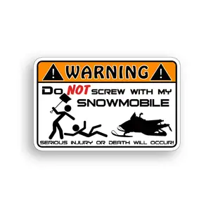 Предупреждающая наклейка на снегоход забавная предупреждающая наклейка на снежные лыжные Санки с графическим бампером