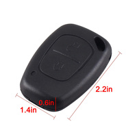 Coque de Clé Télécommande sans Boutons pour Voitures Vauxhall Opel Movano Vivaro Renault Trafic Kangoo Nissan Primastar, sans Lame