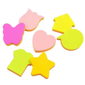 Hot selling wholesale custom logo kawaii self-adhesive cute shaped stationery car shape custom sticky note pad