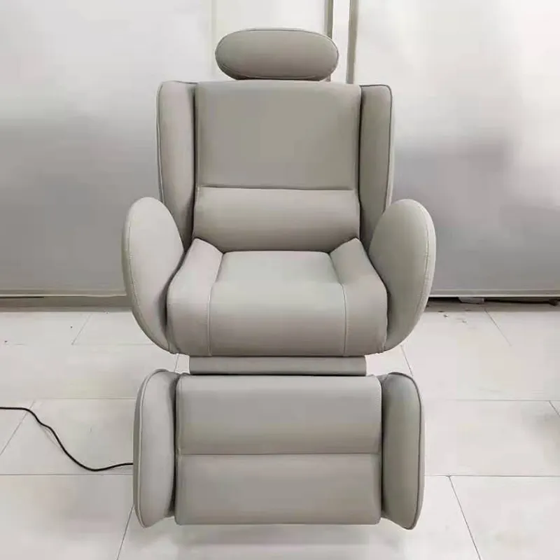 Kursi tukang cukur listrik desain laris furnitur Salon Modern sekolah kulit sintetis PVC