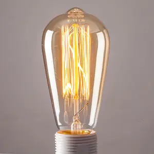 Hot bán Chất lượng cao bóng đèn sợi đốt 220V ST64 60W Retro Edison ánh sáng bóng đèn Edison đèn dây tóc đèn cổ điển