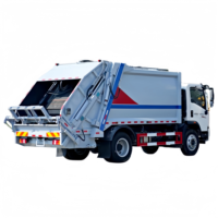 Camion à ordures compacteur diesel à chargement automatique entièrement scellé, neuf, pour l'assainissement urbain, vendu par des fabricants chinois