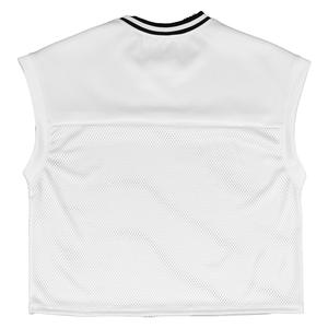 Maillot de sport unisexe sans manches col rond ETAI blanc et bleu 00 Belief en maille respirante pour streetwear et tenue décontractée 96%+ Contenu - Product Image 3