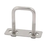 Support de fixation en U sur mesure OEM pour clôture en tube carré en acier galvanisé