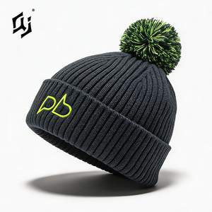 Berretto QJ OEM Personalizzato con Logo Ricamato, Cappello Lavorato a Maglia Caldo per Inverno, Sci, Escursionismo, Regolabile Unisex per Climi Freddi - Product Image 1