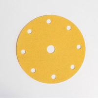 Disques abrasifs en papier de verre doré en gros, feuilles de ponçage dorées pour le meulage et le polissage du bois