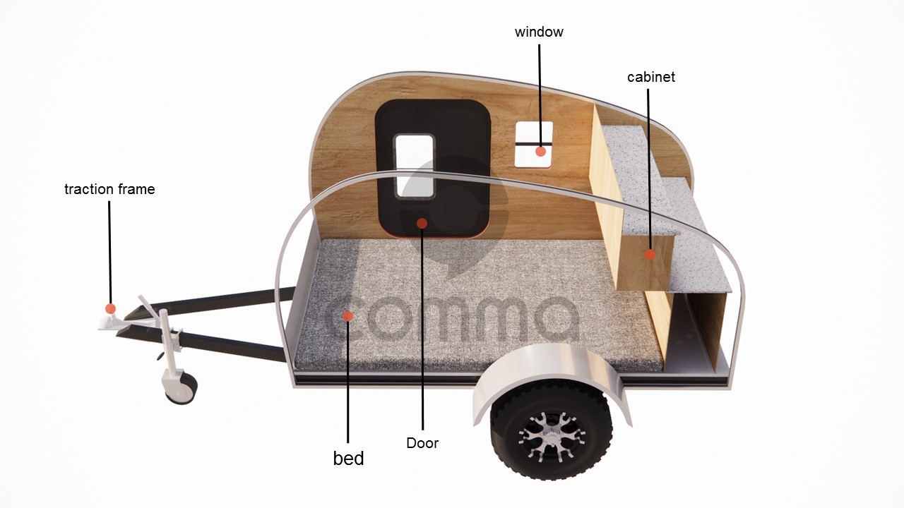 Aluminum Travel Trailers - Comma Camper Teardrop Trailer Aluminum Travel Trailers - Comma Camper Teardrop Trailer