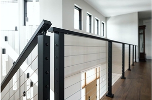<span class=keywords><strong>Kit</strong></span> de garde-corps horizontal moderne <span class=keywords><strong>en</strong></span> aluminium avec câbles et tendeurs pour terrasse extérieure, <span class=keywords><strong>escalier</strong></span>, porche, résistant à la rouille - Product Image 6