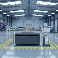 Machine de découpe numérique CNC à lame oscillante pour boîtes en carton ondulé, feuille d'aluminium, mousse EVA et papier