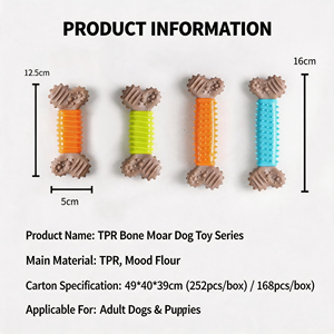 Giocattolo da Masticare per <span class=keywords><strong>Cani</strong></span> in TPR a Forma di Osso, Resistente, per Cuccioli, Interattivo, con Logo Personalizzato - Product Image 4