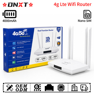 เราเตอร์ DNXT 4g LTE Cat4 2.4GHz wifi 6 ความเร็ว 300Mbps แบตเตอรี่ 4000mAh รองรับซิมการ์ด 4g lte พอร์ต WAN/LAN แบบ Type-C ใช้ซิมการ์ด 4g สำหรับทำงาน - Product Image 1