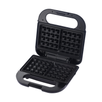 Machine à sandwich électrique 2 tranches avec plaques fixes, indicateur lumineux de prêts, pour petit-déjeuner et cuisine domestique, idéale pour la cuisson quotidienne